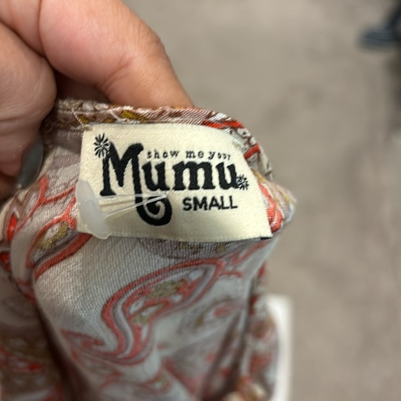 Show Me Your Mumu Tillie Tie Romper Paisley Daze Cloud Small - Picture 5 of 6